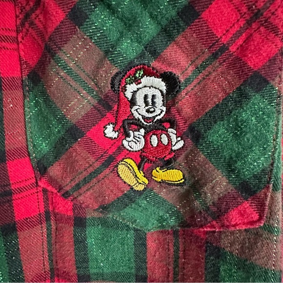 Disney Parks Pajamas Winter Mickey Mouse Plaid - Picture 3 of 8